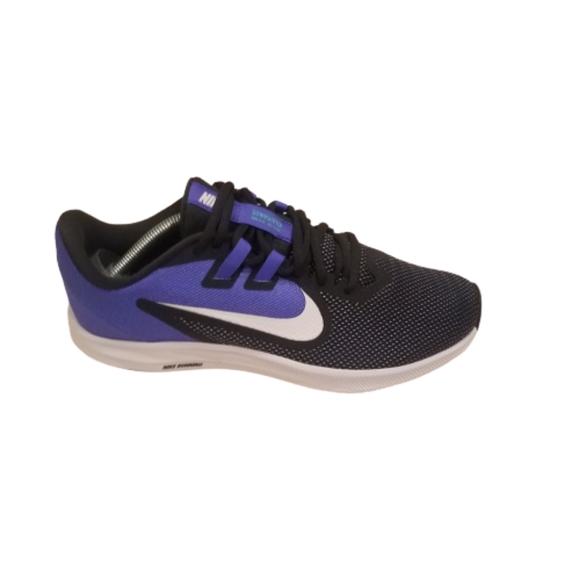 Nike Women Downshifter 9 Running Shoe Blue Black 8 - Picture 3 of 9